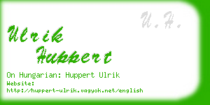 ulrik huppert business card